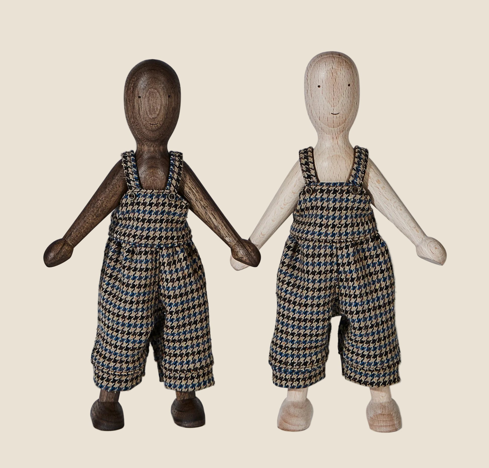 Wooden Beech Doll with Pants