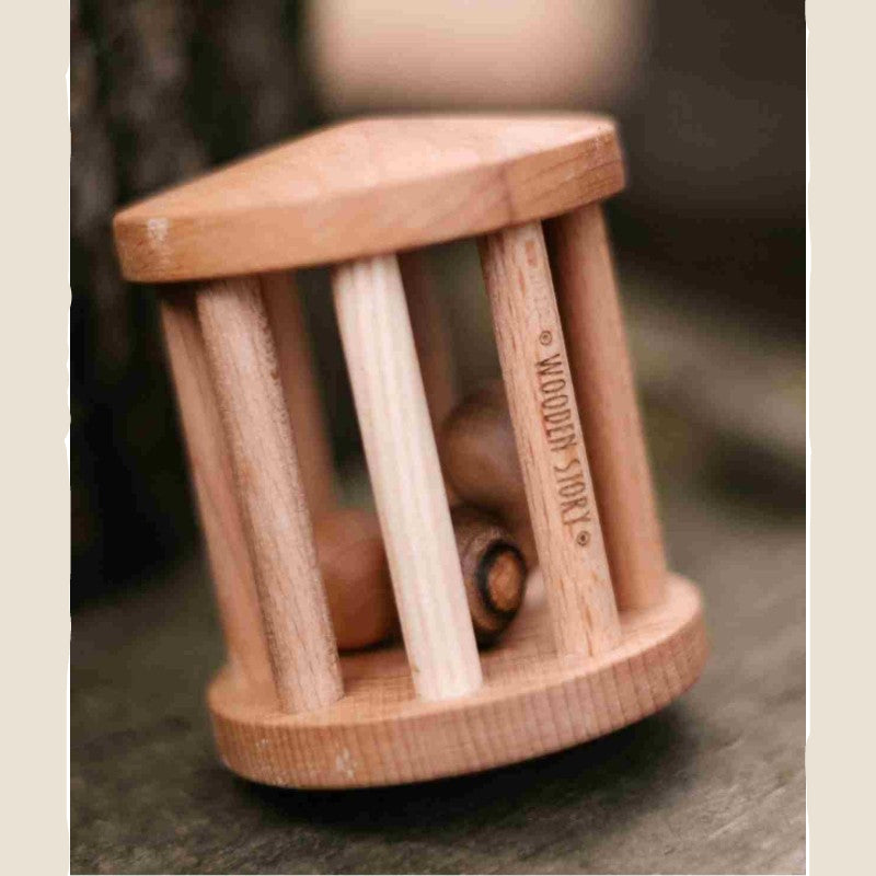 Wooden Rattle - Turtle Dove